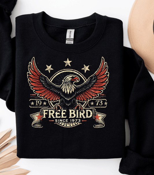 Free Bird Sweatshirt Vintage Inspired